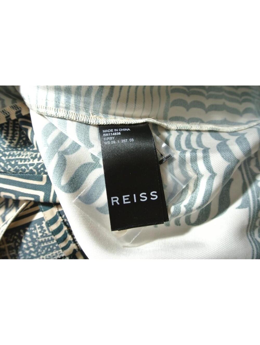NEW, Reiss Women's Kirby Light Ground Ditsy Midi Dress in Green Sz 10 #MD1586 - Picture 9 of 10